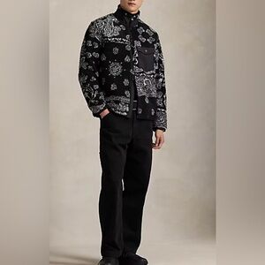 Polo Ralph Lauren Men’s Bandanna-Patterned Hybrid Jacket | size: S | Yukon Patch